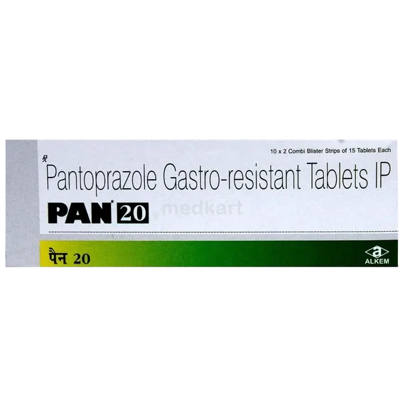 pan 20mg tablet 15's